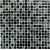 Мозаика стеклянная Bonaparte Strike Black 15х15 (300х300х8 мм)