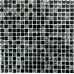 Маленькое фото Мозаика стеклянная Bonaparte Strike Black 15х15 (300х300х8 мм)