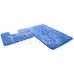 Маленькое фото Набор ковриков Shahintex PP Lux Голубой 11 (60x100+60x50 см)