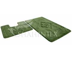 Набор ковриков Shahintex PP Lux Зеленый 52 (60x100+60x50 см)
