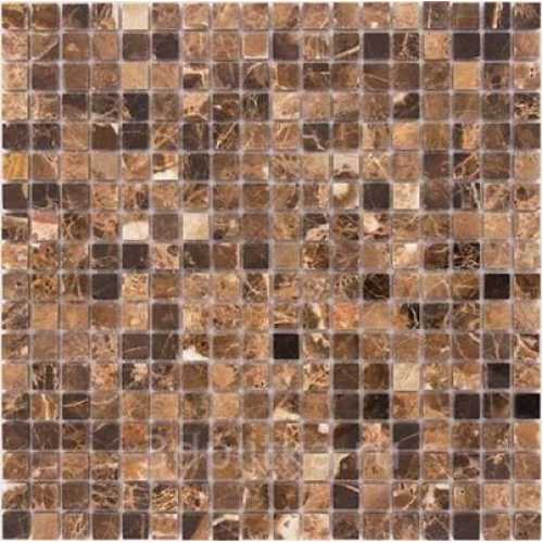 Фото  Мозаика из натурального камня Caramelle Emperador Dark 15х15 (305х305х4 мм)