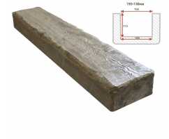 Балка декоративная из полиуретана Arno Decor Рустик 195х130мм Лофт, длина 1м