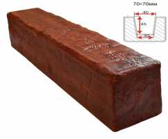 Балка декоративная из полиуретана Arno Decor Рустик 70х70мм Рябина, длина 3м