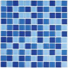 Мозаика стеклянная Bonaparte Blue wave 2, 25х25 (300х300х4 мм)