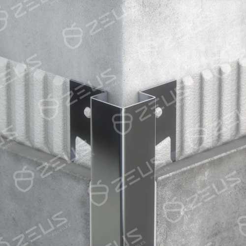 Фото Антивандальный профиль для керамической плитки ZCP 8/37, длина 2700 мм